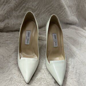 Jimmy Choo Alia White Shoes